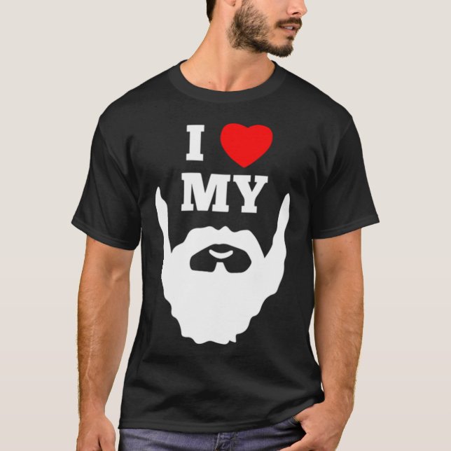 i heart my beard      T-Shirt (Front)