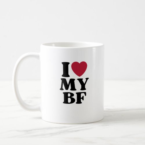 I Heart My BF Boyfriend Coffee Mug
