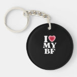 I Heart My BF Boyfriend Keychain