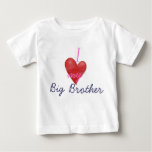 I Heart My Big Brother Baby T-shirt at Zazzle