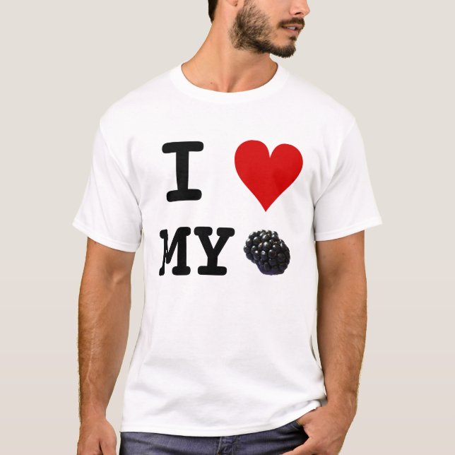 I Heart My Blackberry tshirt (Front)