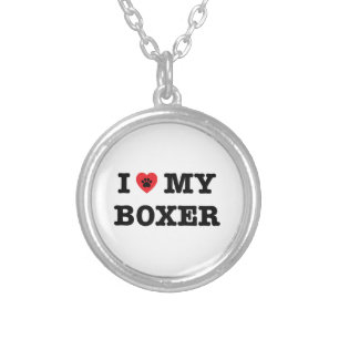 I Heart My Boxer Necklace