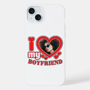 I Heart My Boyfriend Custom iPhone 15 Plus Case