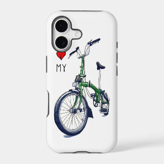 I heart my Brompton (green) iPhone 17 Case
