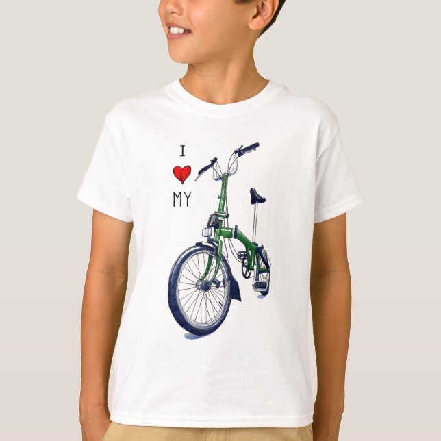 I heart my Brompton (green) T-Shirt (Front)