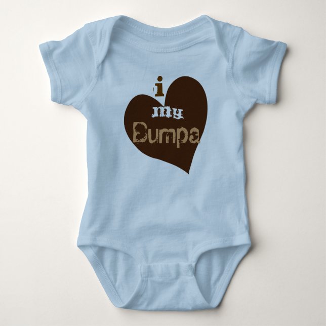 i heart my Bumpa Baby Bodysuit (Front)