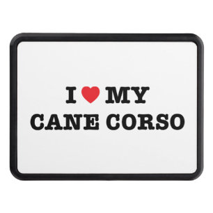 I Heart My Cane Corso Trailer Hitch Cover