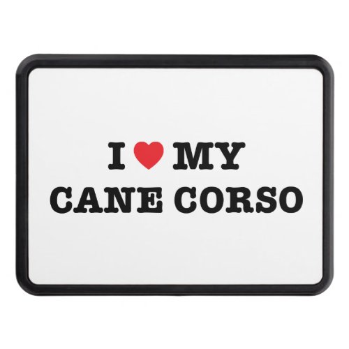 I Heart My Cane Corso Trailer Hitch Cover