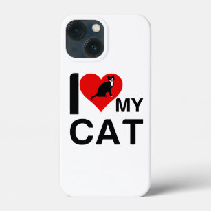 I HEART MY CAT iPhone 13 MINI CASE