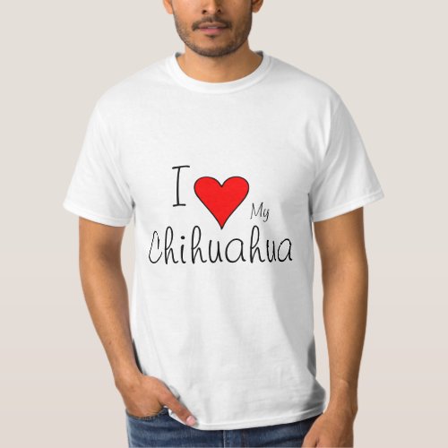 I heart my chichuahua T_Shirt