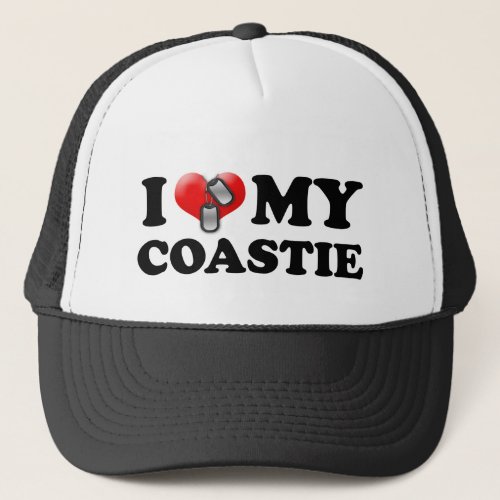 I heart my Coastie Trucker Hat