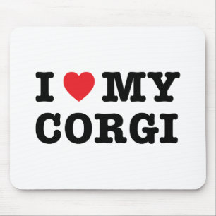 I Heart My Corgi Mousepad