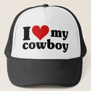 I Heart My Cowboy Trucker Hat