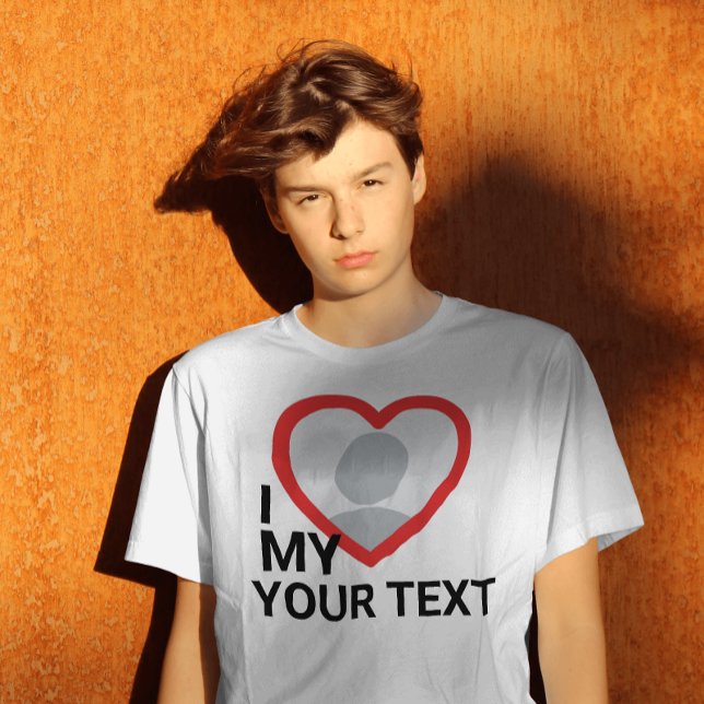 I heart my customizable photo text tshirts (Creator Uploaded)
