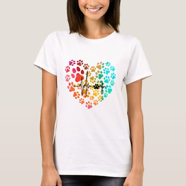 I Heart My Dachshund Dog T-Shirt (Front)
