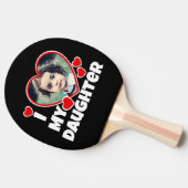 I Heart My Daughter Personalized Photo Ping Pong Paddle (Side)