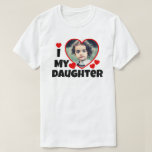 I Heart My Daughter Personalized Photo T-shirt at Zazzle