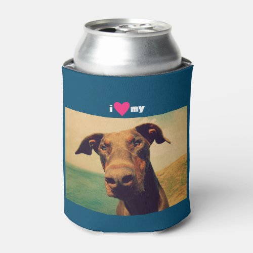 I Heart My Doberman Can Cooler