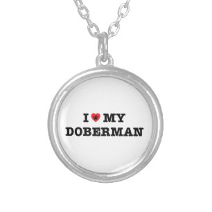 I Heart My Doberman Necklace