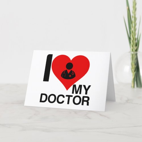 I HEART MY DOCTOR HOLIDAY CARD