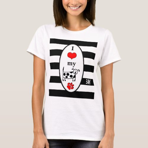 I Heart My Dog t_shirt