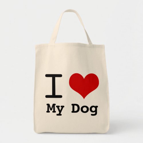 I heart My Dog Tote Bag