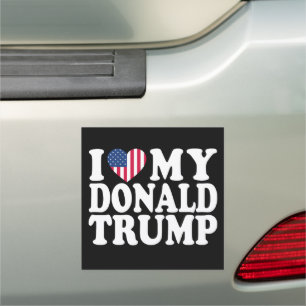 I Heart My Donald Trump For President 2024  Car Magnet