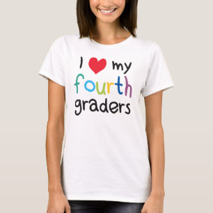 I Heart My Fourth Graders Teacher Love T-Shirt