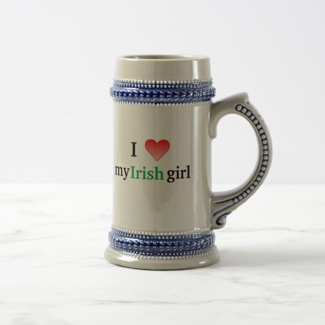I heart my girl beer stein (Right)