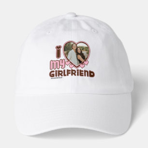 I HEART my girlfriend Custom Photo Love Hat