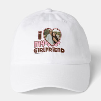 I HEART my girlfriend Custom Photo Love Hat