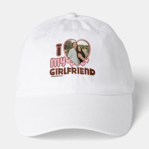 I HEART my girlfriend Custom Photo Love Hat