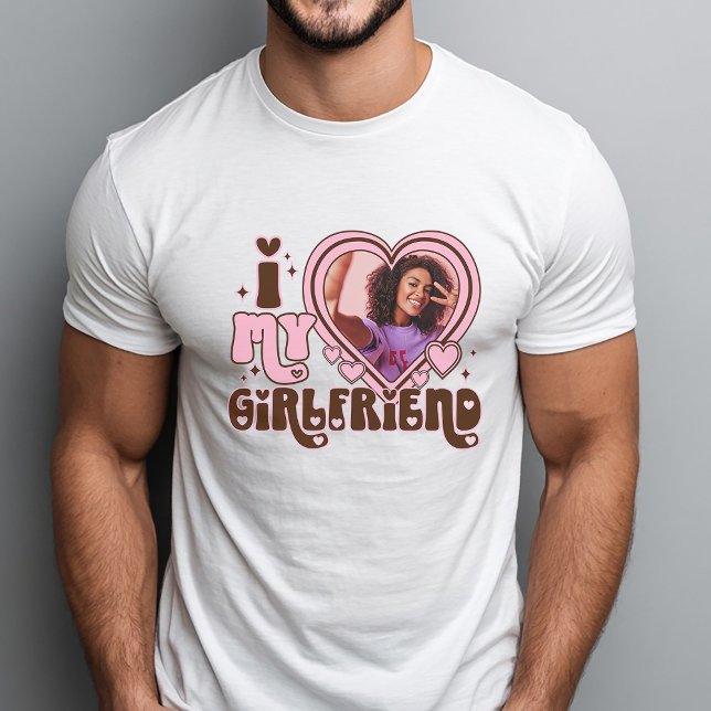 I HEART my girlfriend Custom Photo Love T-Shirt (Creator Uploaded)