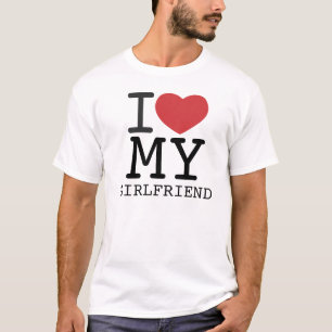 I HEART MY GIRLFRIEND customizable T-Shirt