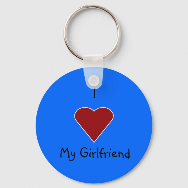 I Heart My Girlfriend Keychain (Front)