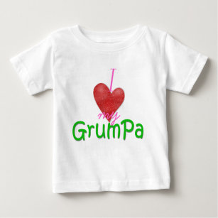 I heart my Grumpa Baby T-Shirt