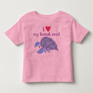 I heart my hermit crab toddler t-shirt