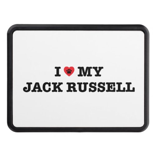 I Heart My Jack Russell Hitch Cover