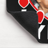 I Heart My Kids Personalized Photo Mouse Pad (Corner)