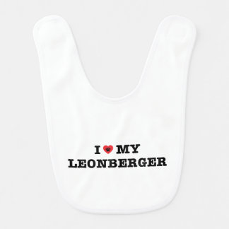 I Heart My Leonberger Baby Bib