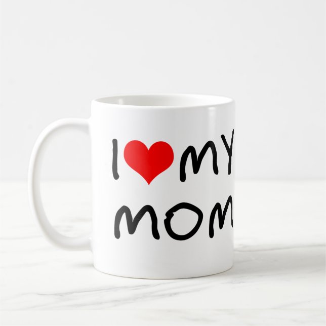 I Heart My Mom Coffee Mug (Left)