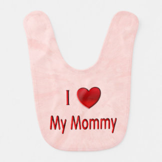 I Heart My Mommy Bib