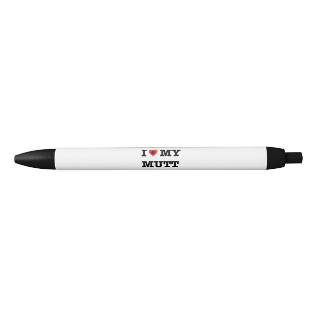 I Heart My Mutt Pen (Front)