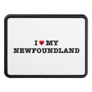 I Heart My Newfoundland Trailer Hitch Cover