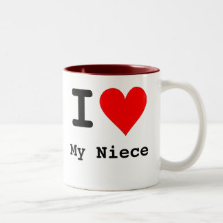 I Heart My Niece Two-Tone Coffee Mug