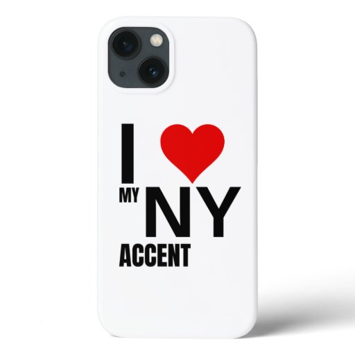 I heart my NY accent Iphone case