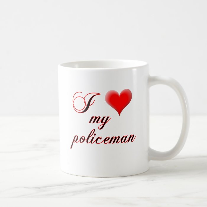 I "heart" My Policeman Coffee Mugs