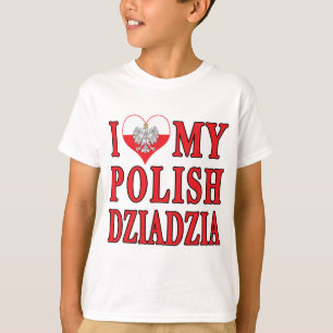 I Heart My Polish Dziadzia T-Shirt