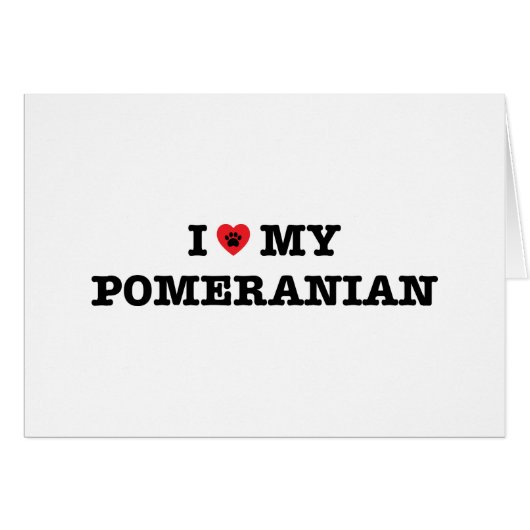 I Heart My Pomeranian (Front Horizontal)