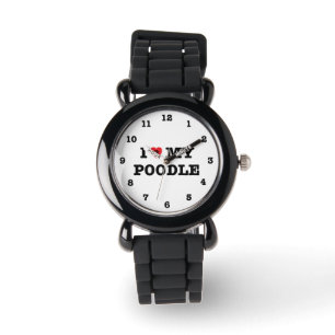 I Heart My Poodle Wrist Watch